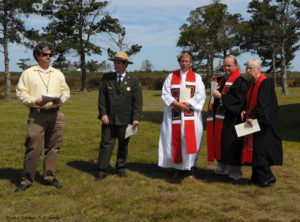 Supt. Pat Kenney and David Quinn Visit With Bishops and Pastor.