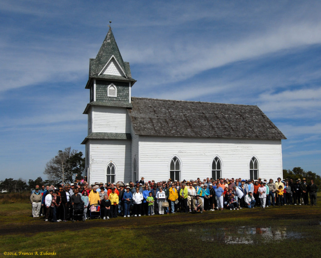 Attendees of Homecoming 2014 Photographed Beside Church